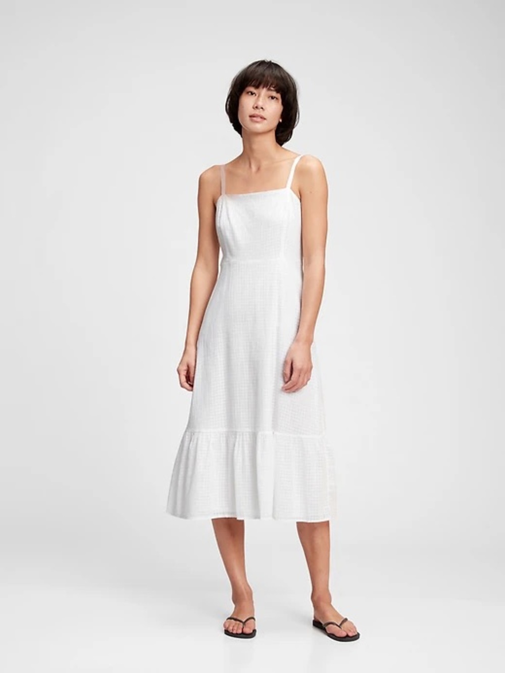 GAP Squareneck Midi Dress
